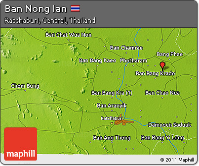 Physical 3D Map of Ban Nong Ian