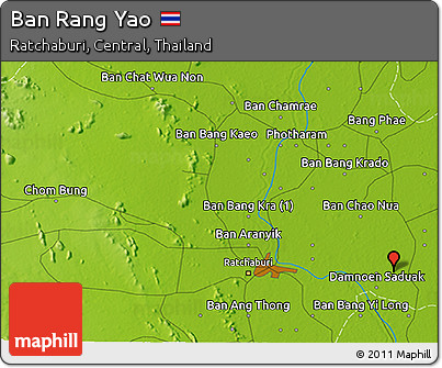 Physical 3D Map of Ban Rang Yao