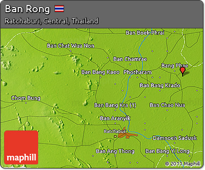 Physical 3D Map of Ban Rong