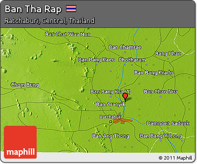 Physical 3D Map of Ban Tha Rap
