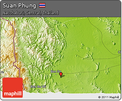 Physical 3D Map of Suan Phung