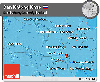Political 3D Map of Ban Khlong Khae