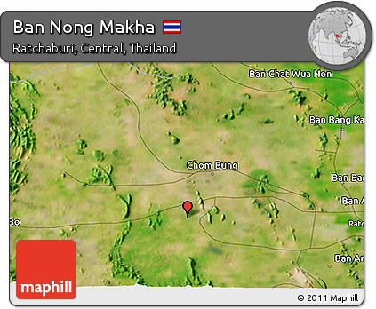 Satellite 3D Map of Ban Nong Makha