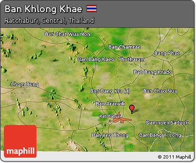 Satellite 3D Map of Ban Khlong Khae