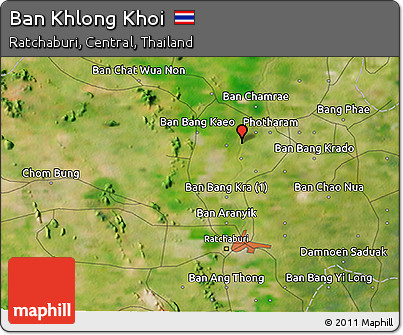 Satellite 3D Map of Ban Khlong Khoi