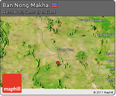 Satellite 3D Map of Ban Nong Makha
