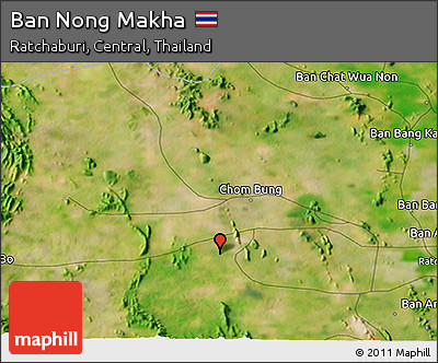 Satellite 3D Map of Ban Nong Makha