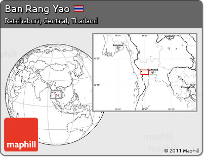 Blank Location Map of Ban Rang Yao