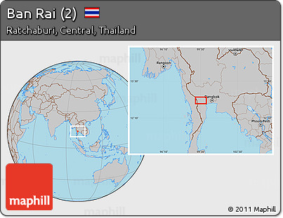 Gray Location Map of Ban Rai (2)