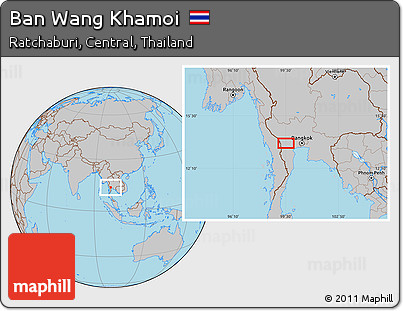 Gray Location Map of Ban Wang Khamoi