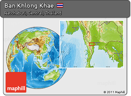 Physical Location Map of Ban Khlong Khae
