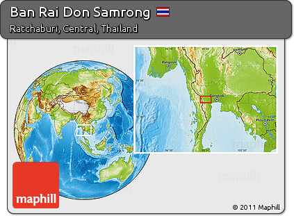 Physical Location Map of Ban Rai Don Samrong