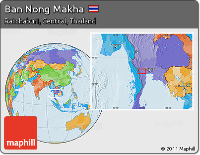 Political Location Map of Ban Nong Makha
