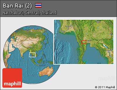Satellite Location Map of Ban Rai (2)