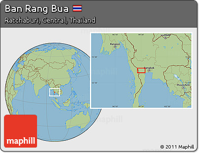 Savanna Style Location Map of Ban Rang Bua