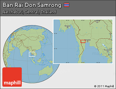 Savanna Style Location Map of Ban Rai Don Samrong
