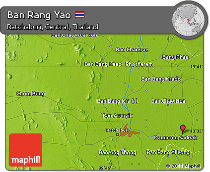 Physical Map of Ban Rang Yao
