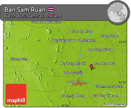 Physical Map of Ban Sam Ruan