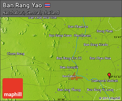 Physical Map of Ban Rang Yao