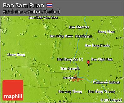 Physical Map of Ban Sam Ruan