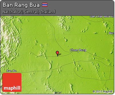 Physical Map of Ban Rang Bua