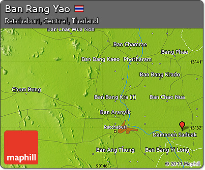 Physical Map of Ban Rang Yao