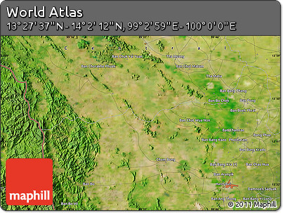 Satellite Map of the Area around 13° 44' 54" N, 99° 31' 30" E