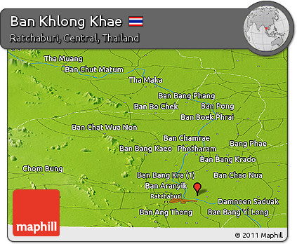 Physical Panoramic Map of Ban Khlong Khae