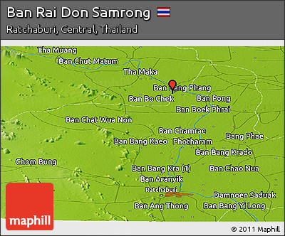 Physical Panoramic Map of Ban Rai Don Samrong