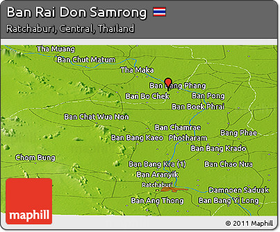 Physical Panoramic Map of Ban Rai Don Samrong