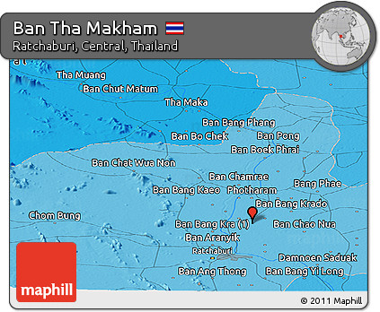 Political Panoramic Map of Ban Tha Makham