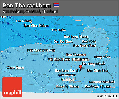 Political Panoramic Map of Ban Tha Makham