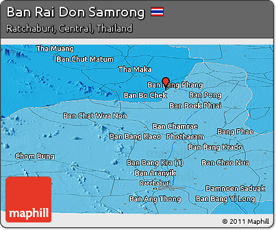 Political Panoramic Map of Ban Rai Don Samrong