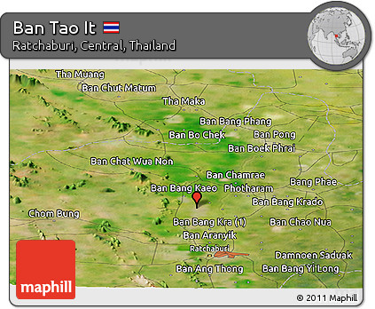 Satellite Panoramic Map of Ban Tao It