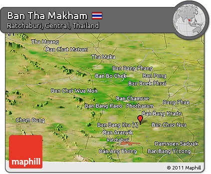 Satellite Panoramic Map of Ban Tha Makham