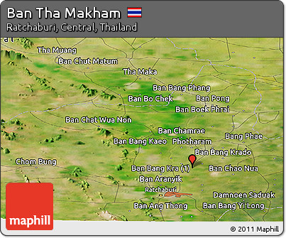 Satellite Panoramic Map of Ban Tha Makham