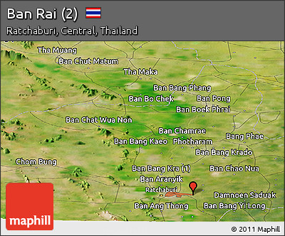 Satellite Panoramic Map of Ban Rai (2)