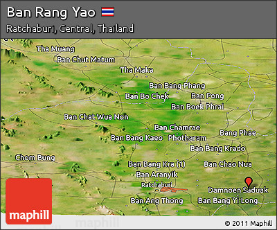 Satellite Panoramic Map of Ban Rang Yao
