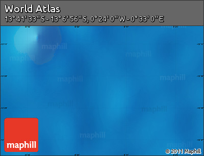 Physical Map of the Area around 13° 24' 15" S, 0° 4' 30" E