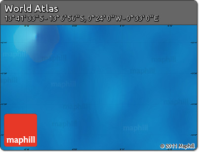 Physical Map of the Area around 13° 24' 15" S, 0° 4' 30" E