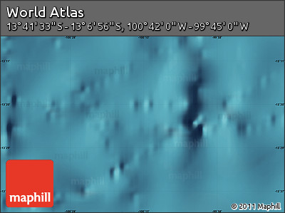 Satellite Map of the Area around 13° 24' 15" S, 100° 13' 29" W