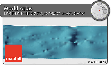 Satellite Panoramic Map of the Area around 13° 24' 15" S, 100° 13' 29" W