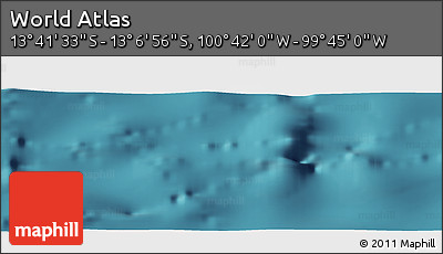 Satellite Panoramic Map of the Area around 13° 24' 15" S, 100° 13' 29" W
