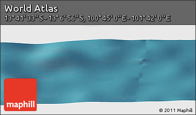 Satellite Panoramic Map of the Area around 13° 24' 15" S, 101° 13' 29" E
