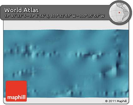Satellite 3D Map of the Area around 13° 24' 15" S, 101° 4' 29" W