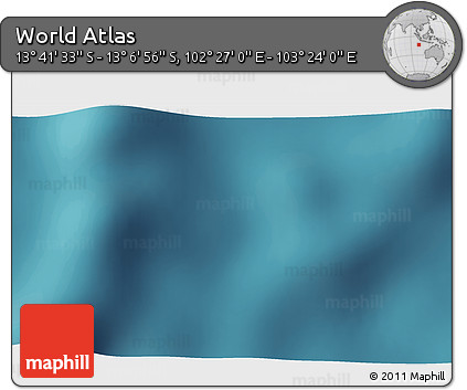 Satellite 3D Map of the Area around 13° 24' 15" S, 102° 55' 30" E