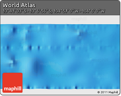 Physical 3D Map of the Area around 13° 24' 15" S, 104° 28' 29" W