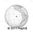 Outline Map of the Area around 13° 24' 15" S, 106° 10' 30" W, rectangular outline