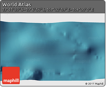 Satellite 3D Map of the Area around 13° 24' 15" S, 108° 1' 30" E