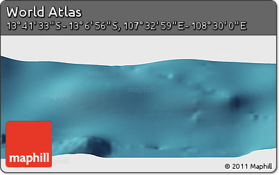 Satellite Panoramic Map of the Area around 13° 24' 15" S, 108° 1' 30" E